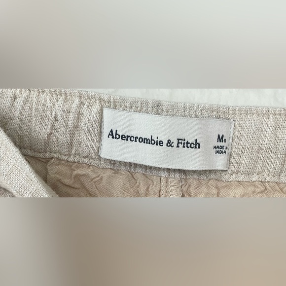 Abercrombie & Fitch bundle of 2 linen/viscose blend fully lined pull on shorts;M - Picture 5 of 10